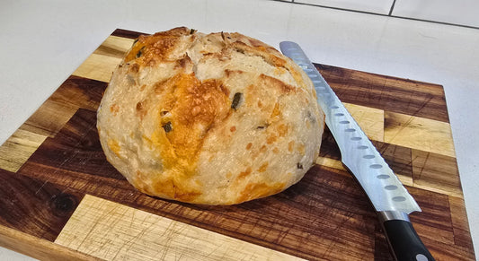 Cheddar Jalapeño Sourdough Loaf - Round